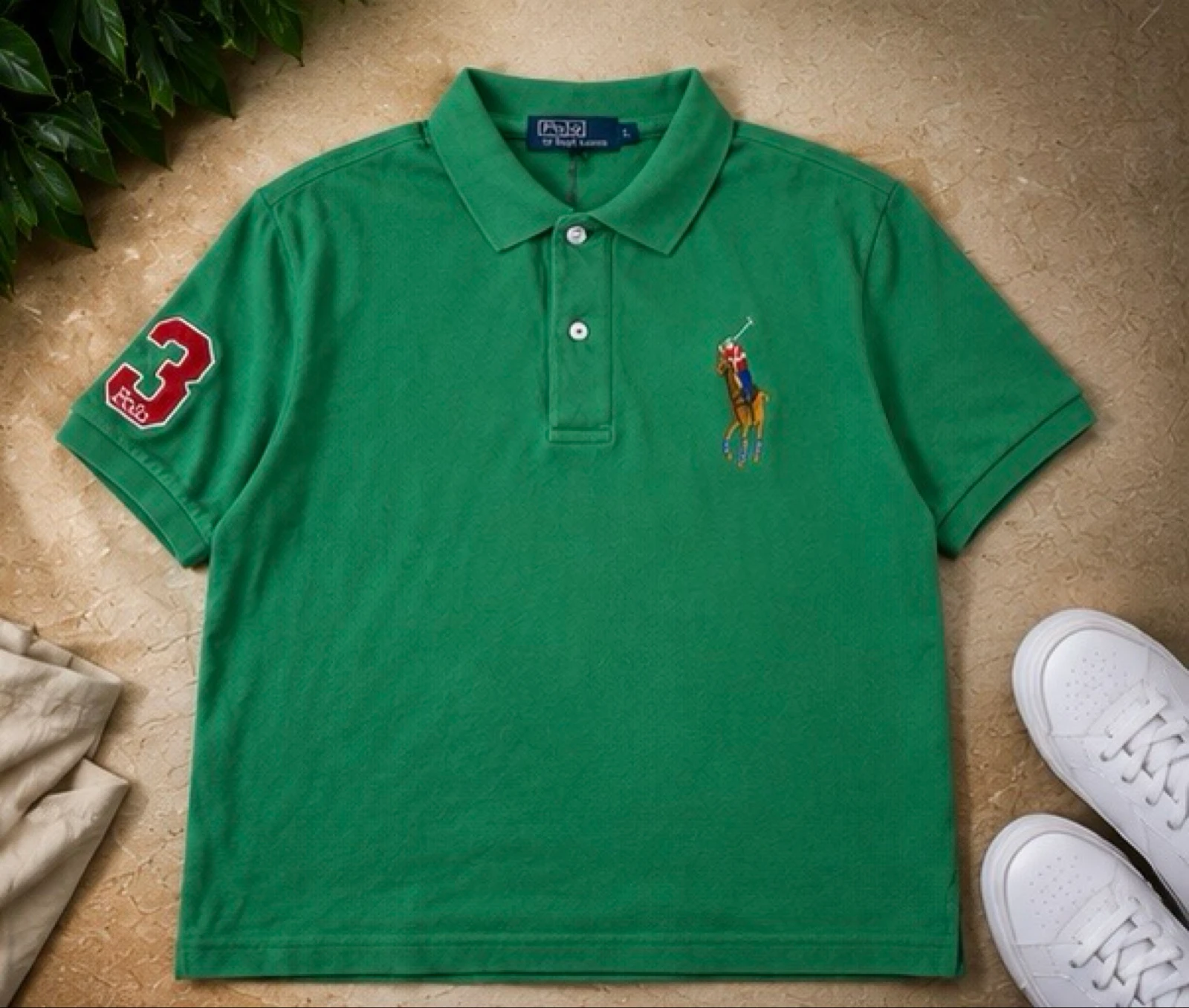 Polo Shirt Polo Ralph Lauren Green Y2K Retro Vintage Streetwear Exclusive 